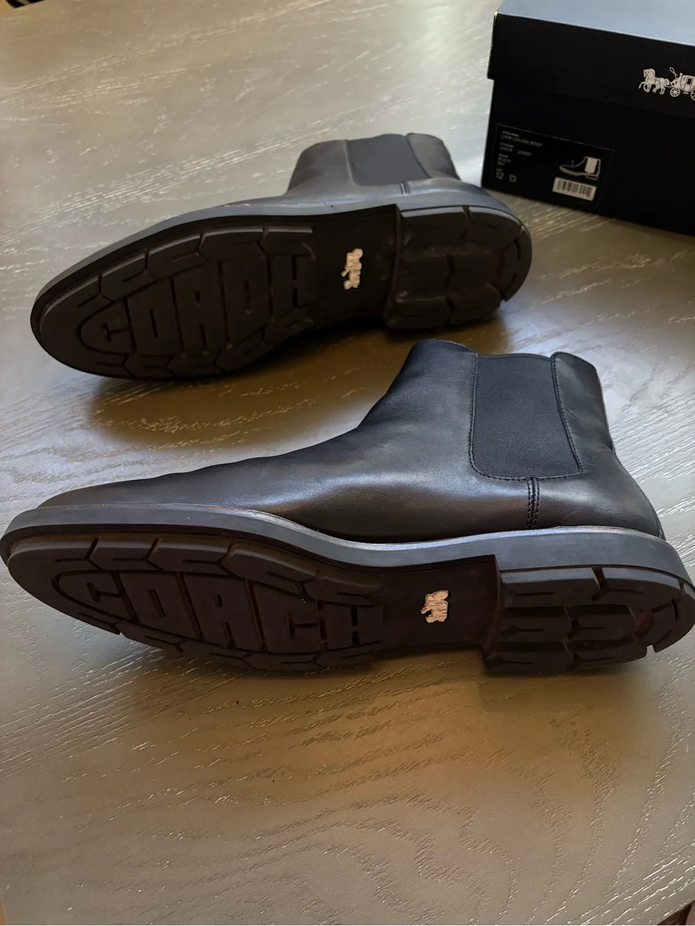Coach Men’s Leather Chelsea Chukka Boots
